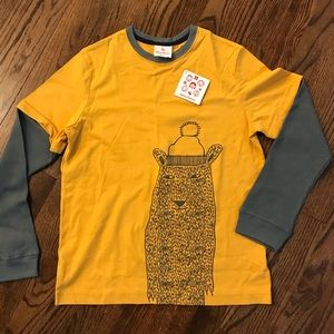 NWT Hanna Andersson LS Graphic Tee (160)